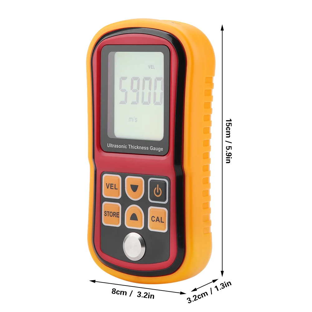 Digital Thickness Gauge GM100 with Min Max Avg Readings Display 2.4 Inch for hd Screen for Industrial Applications