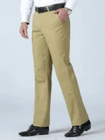 Pantalones de traje finos de verano 100% de algodón para hombre, pantalones elásticos clásicos gruesos de moda de negocios, ropa de marca masculina KOACUS
