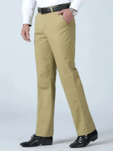 Pantalones de traje finos de verano 100% de algodón para hombre, pantalones elásticos clásicos gruesos de moda de negocios, ropa de marca masculina KOACUS
