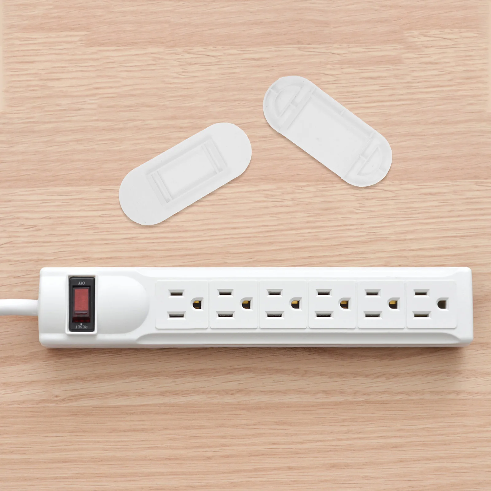 5 قطعة منظم مقبس ذاتي اللصق على الحائط بدون نظام إدارة كابلات الحفر لمنظم مقبس لاصق للمكتب المنزلي #3