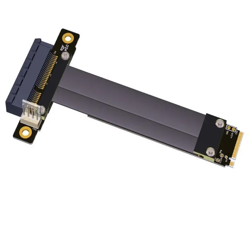 Riser-Rallonge PCIe x4 3.0 PCI-E 4x vers M.2 NGFF NVMe M Key 2280 Riser Card Gen 3.0, câble M2 Key-M PCI-Express 32G/bps