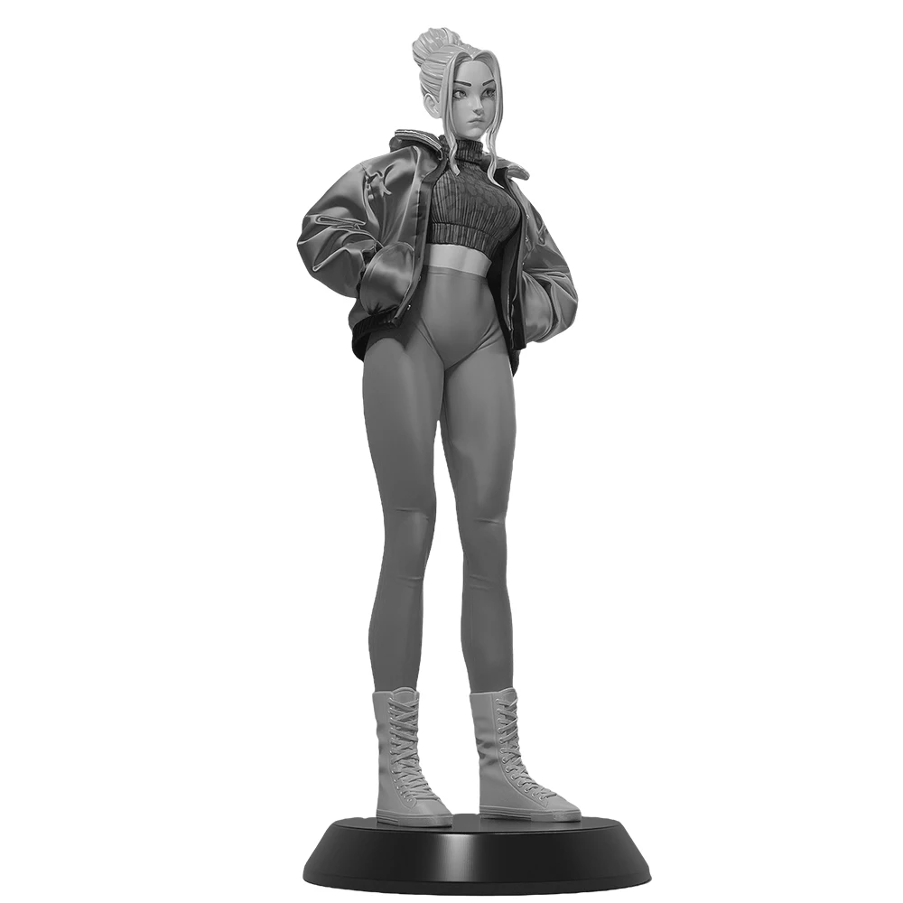 Modern Girl Figure 1:24 Miniature Figure Resin Model Kit Unpainted Plastic Model Kit A773