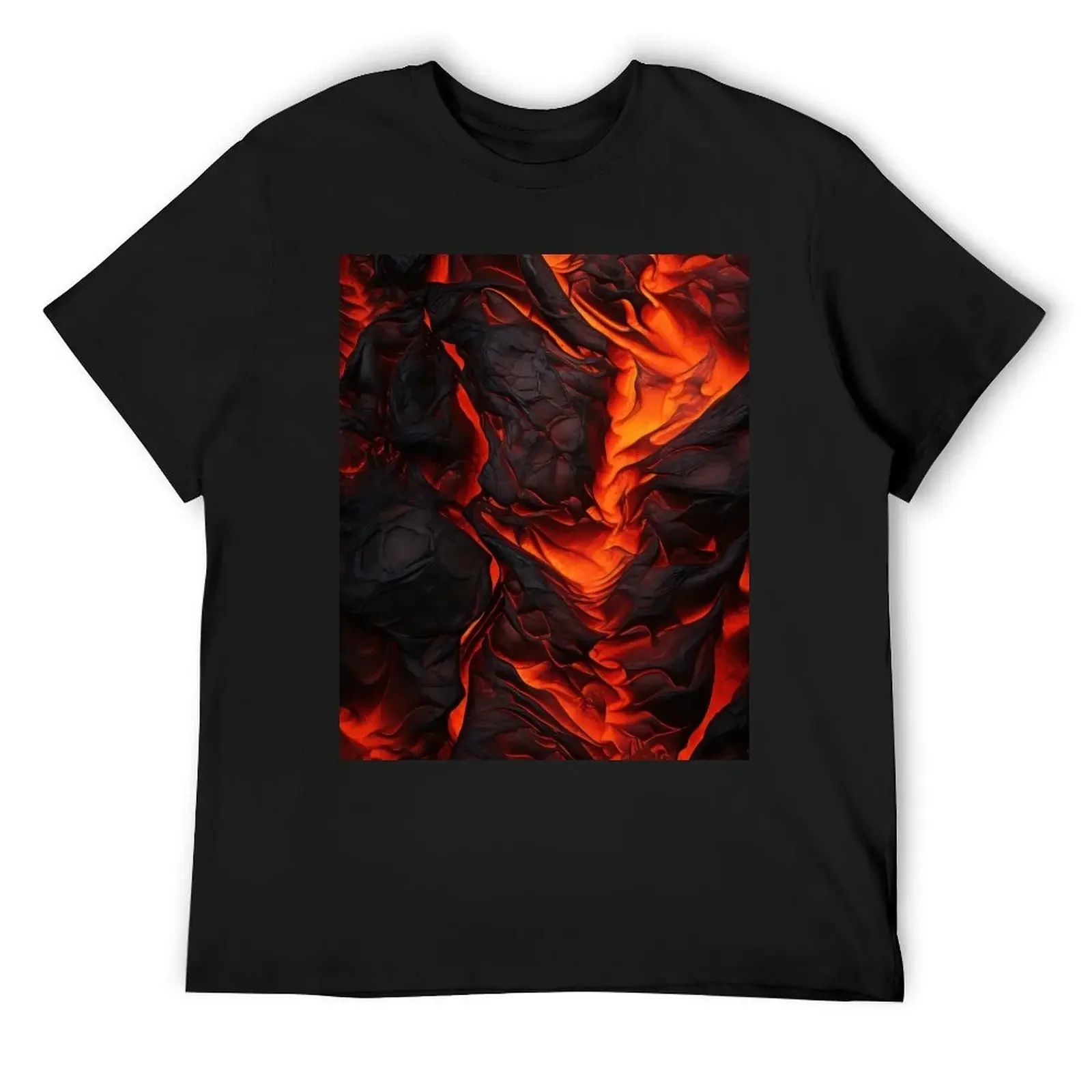 

Lava, pattern, volcano, magma T-Shirt anime shirts graphic mens big and tall t shirts