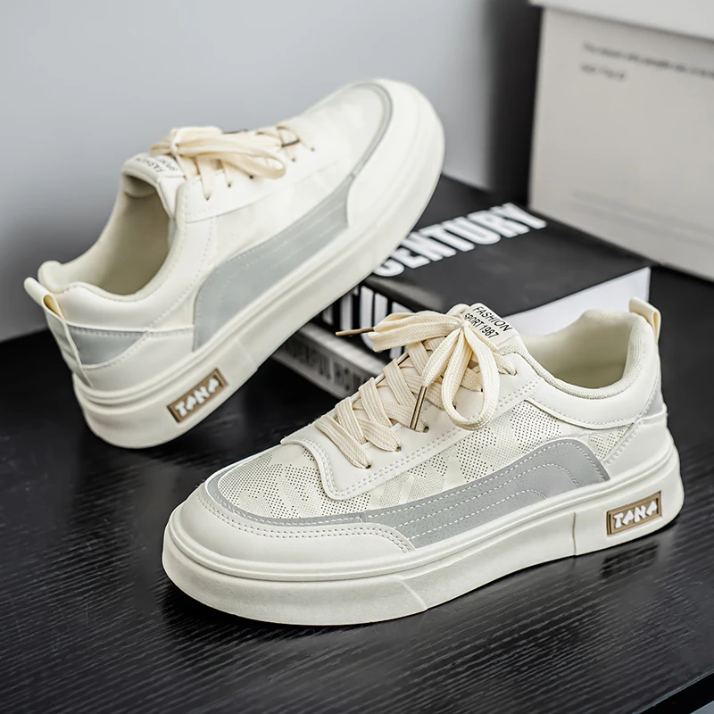 

Fashion Skateboard Shoes Men Outdoor Comfortable Lace-up Breathable Platform Sneakers Designer Quality Casual Vulcanized Shoes