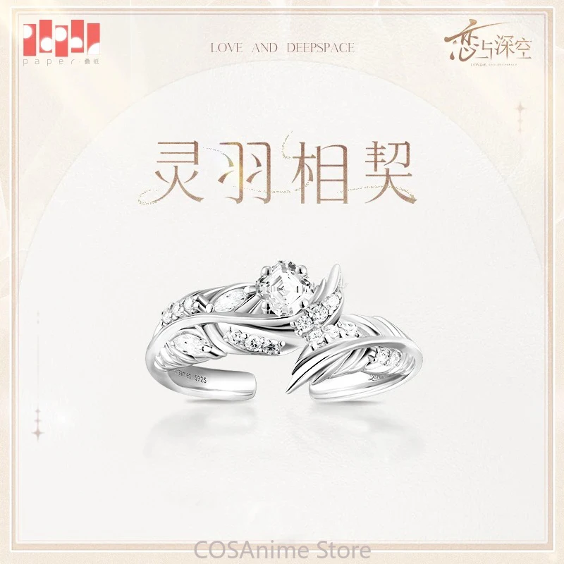 

Anime Game Xavier Ring Love and Deepspace Xavier Cosplay Costume Accessories Cosplay Girl Women Ring Original Halloween Gift