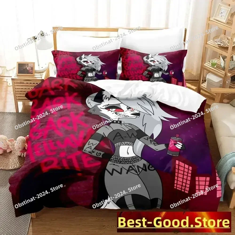 2023 Loona boss Bedding Set Single Twin Full Queen King Size Bed Set Adult Kid Bedroom Duvetcover Sets Anime parure de lit Bed