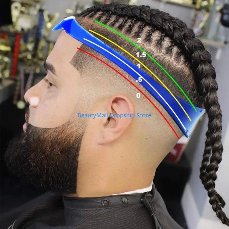 40JD Neckline Shaving Template and Hair Trimming Guide DIY Haircut Template for Men
