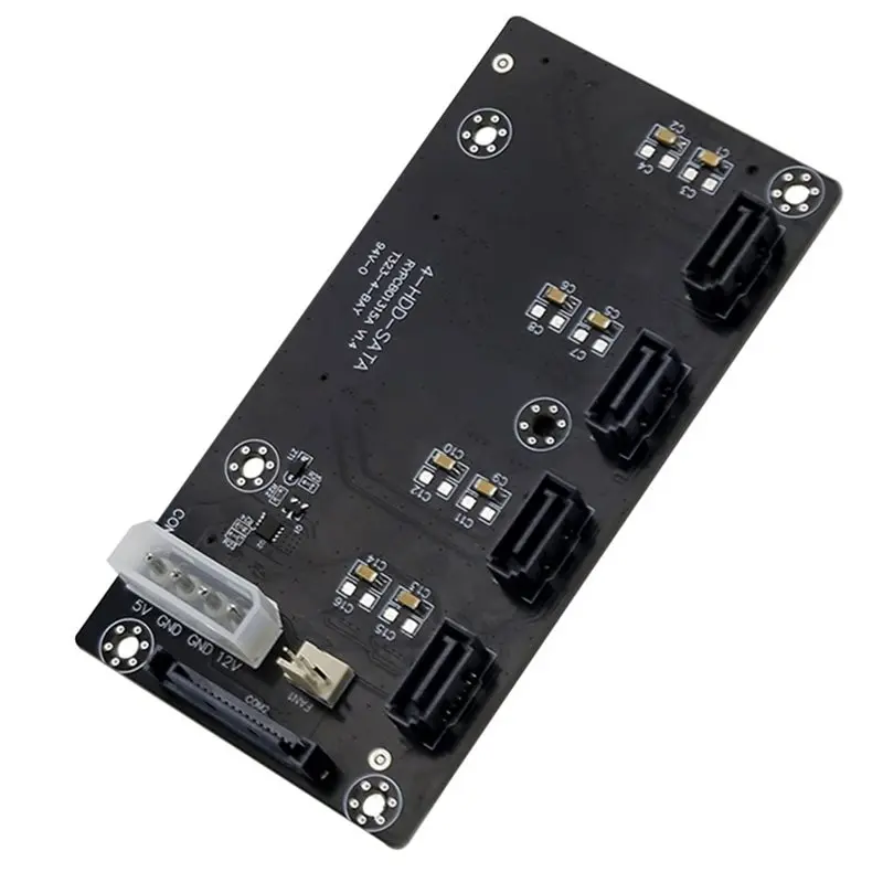 SATA 15P Power Supply Fan Header PC Case Server PC Case Server Backplane Circuit Board 4 SAS7+15 HDD Adapter Motherboard