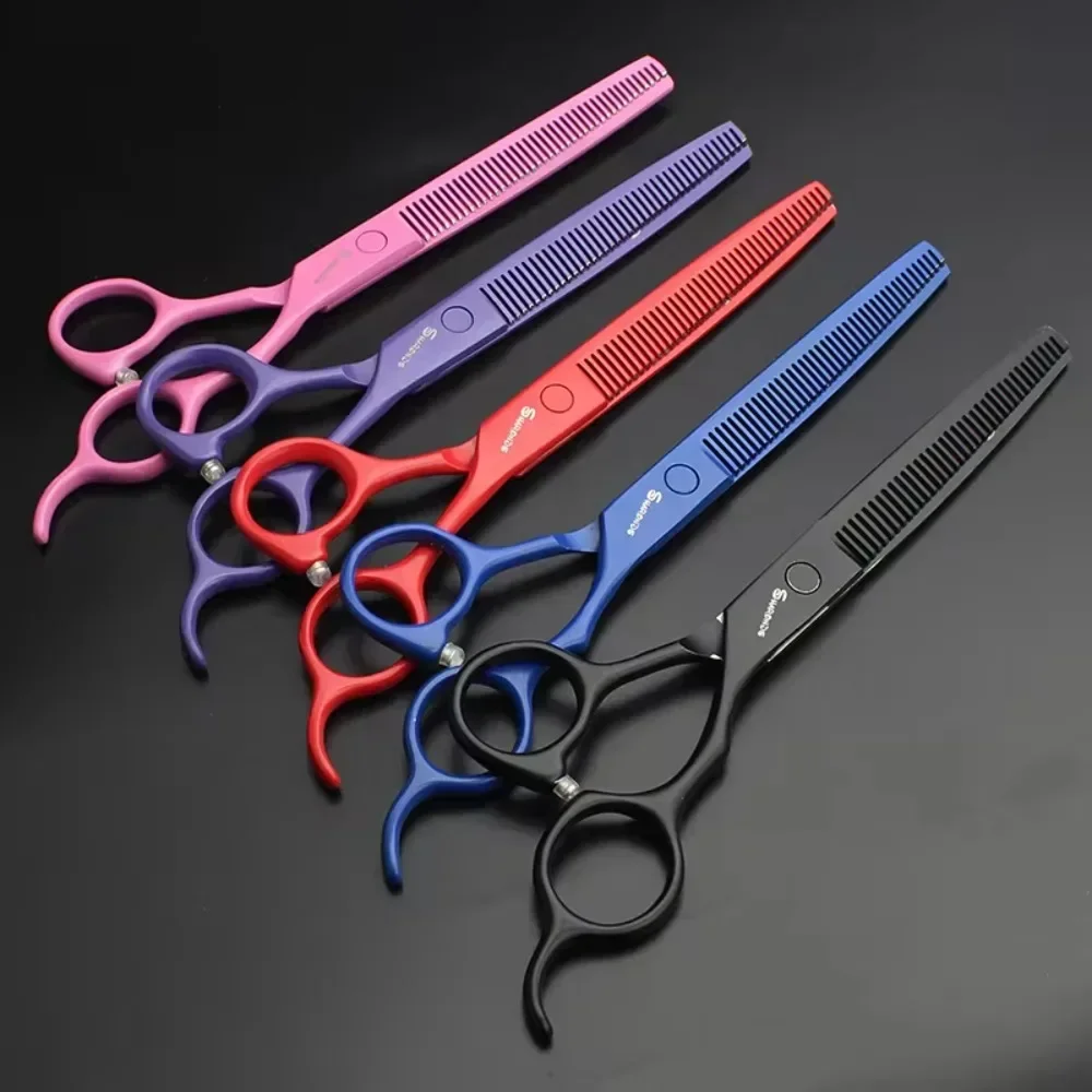 SHARONDS Hairdressing Scissors Professional 7 Inch 440C Steel Dedicated Clippers Barber Specificlied Shears Hair Cutting Tools