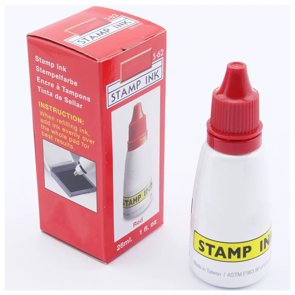 Tinta auto-tintante recarregável 25cc tinta à base de água projetada para aplicação precisa com todos os autoentintantes para selos