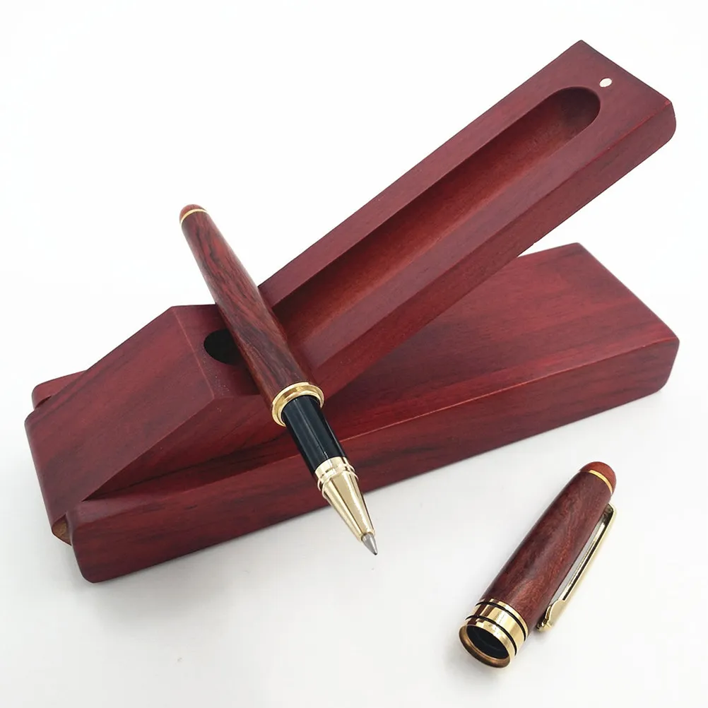 

1Pcs Flip Top Wooden Pencil Case Retro Stationery Box for Students Home Decoration Tool Storage Box Wooden Pen Case