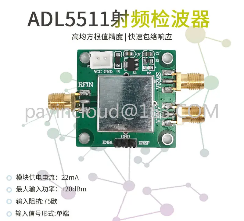 Adl5511 RF Envelope Detector Trupwrrms Detector Pulse Detection Measurement Module 6GHz Bandwidth