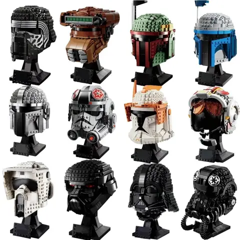 ตัวต่อโมเดลตัวละครจากภาพยนตร์สงครามอวกาศใหม่ บ๊อบบ้า เฟตต์ เลีย ออร์กา โซโล่ ชุดหมวกกันน็อค ของสะสม ตัวต่อโมเดล