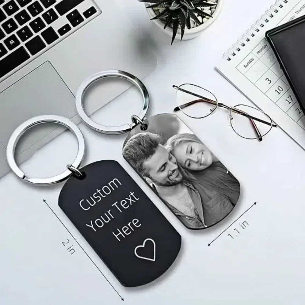 شخصية صور زوجين عاشق المفاتيح صورة مخصصة المفاتيح هدية لصديقها الأسرة الحيوانات الأليفة الذكرى هدية عيد الحب