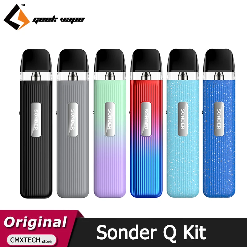 Geekvape sonder Q POD ชุดแบตเตอรี่1000mAh 20W VAPE พร้อม2ml Q ตลับ0.6/0.8ohm บุหรี่ไฟฟ้า VAPE