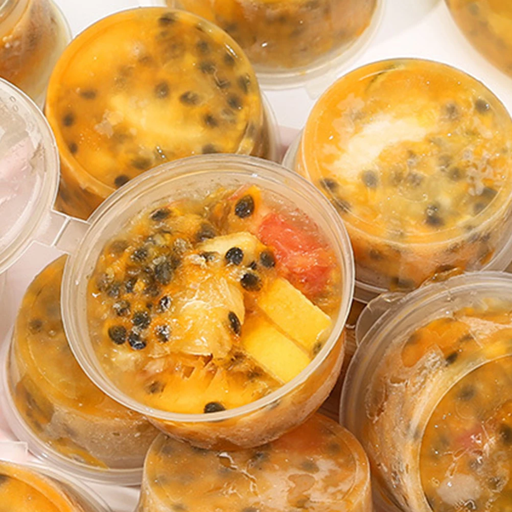 

100 Pcs Disposable Condiment Containers Reusable Sauce Boxes Dressing Cups PP Material Takeaway Supplies Seasoning Box