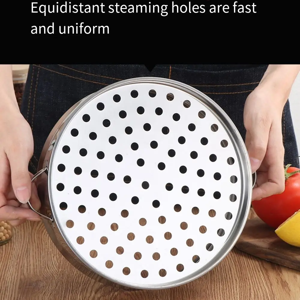 Stackable Food Steam Rack Steamed Stuffed Bun Thicken Stainless Steel Steamer Strainer Durable Egg Tray For Soup Pot Milk Pot