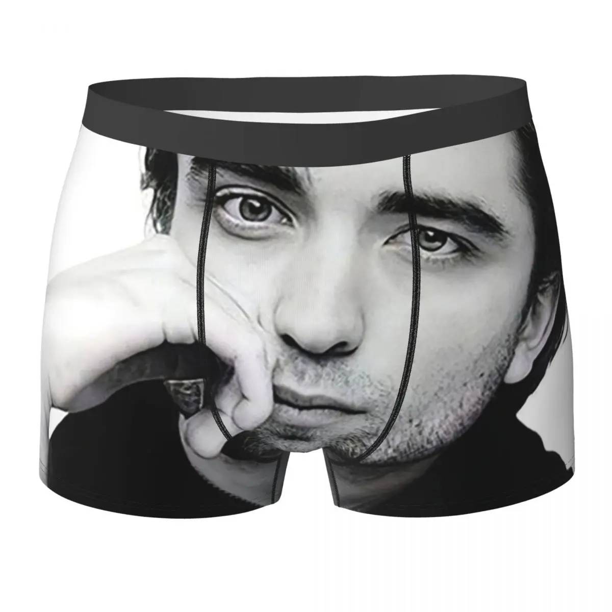 

Трусы-боксеры, шорты Robert Pattinson, дымчатые трусы с плакатом, мужское дышащее нижнее белье для мужчин, подарок бойфренду