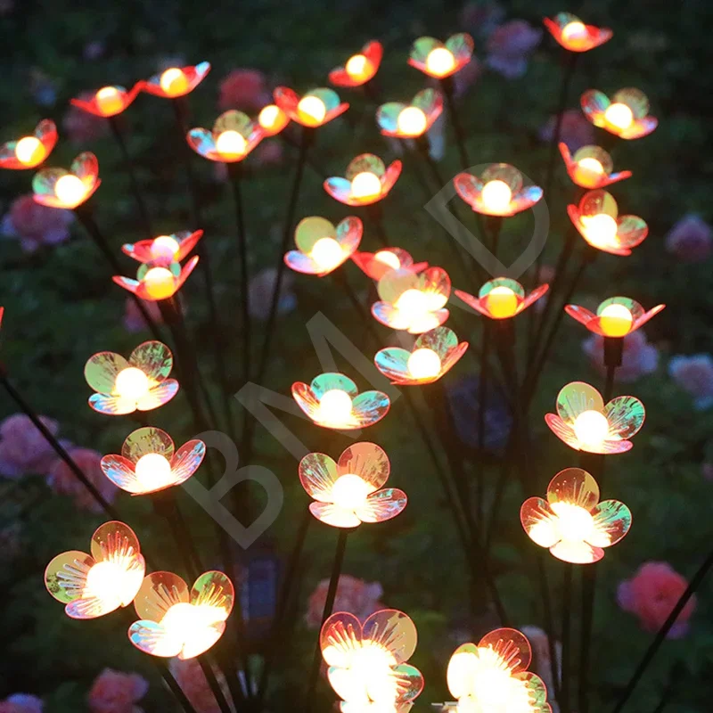 

Solar Firefly Flower LED Lights Outdoor Waterproof 2 Modes Swaying Firefly Lamps Yard Patio Pathway Outdoor Wedding Decor