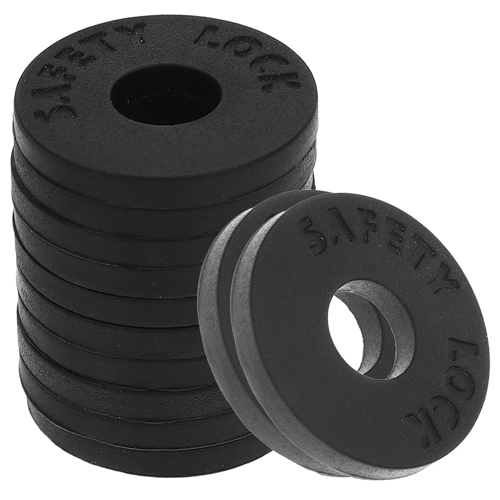 

12 Pcs Guitar Accessories Strap Pad Anti Slip Non Black Lock Pads Protector Locks