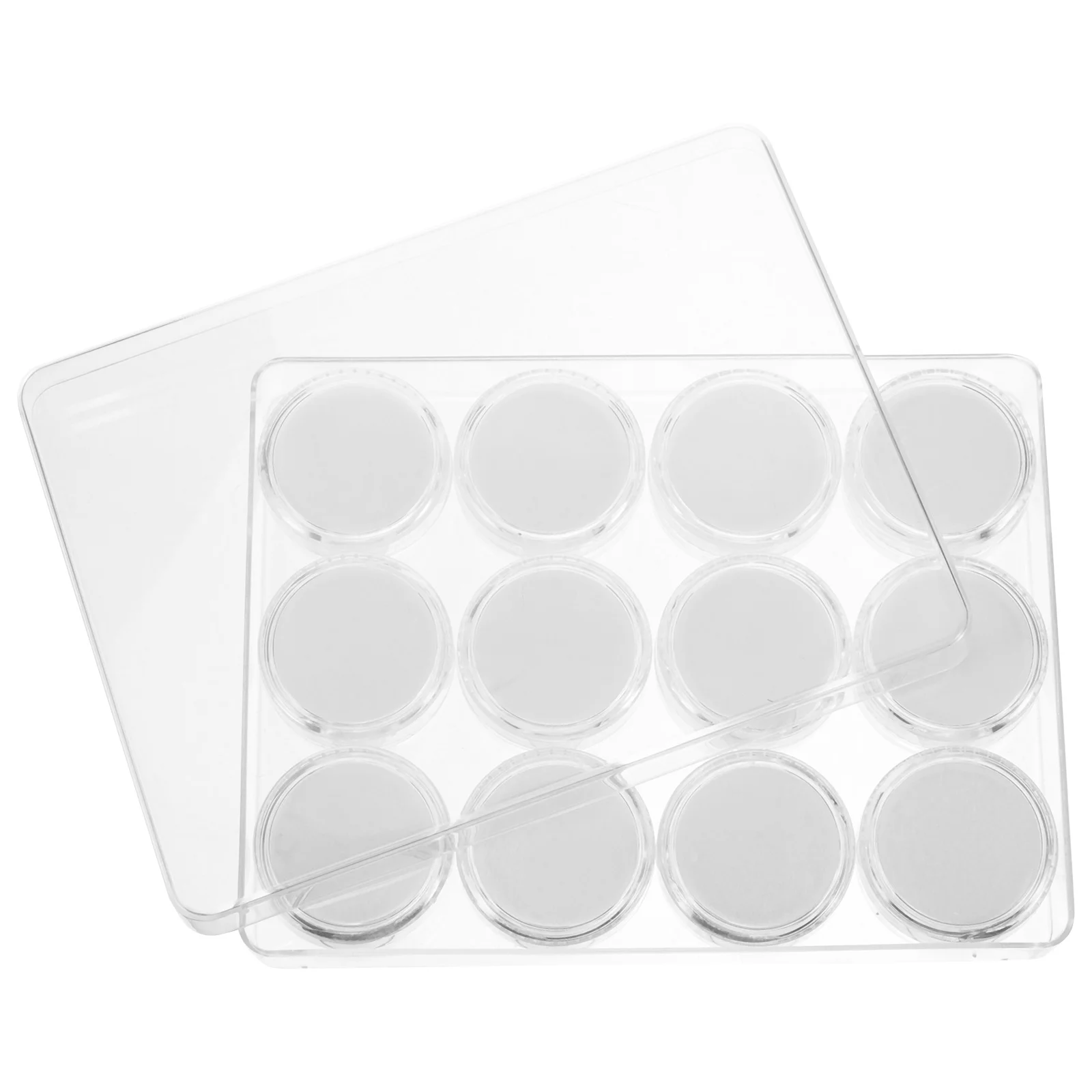 

1 Set Acrylic Gemstone Display Box Clear Lid Jewelry Storage Case Desktop Organizer For Brooch Pin Diamond Beads Holder Plastic