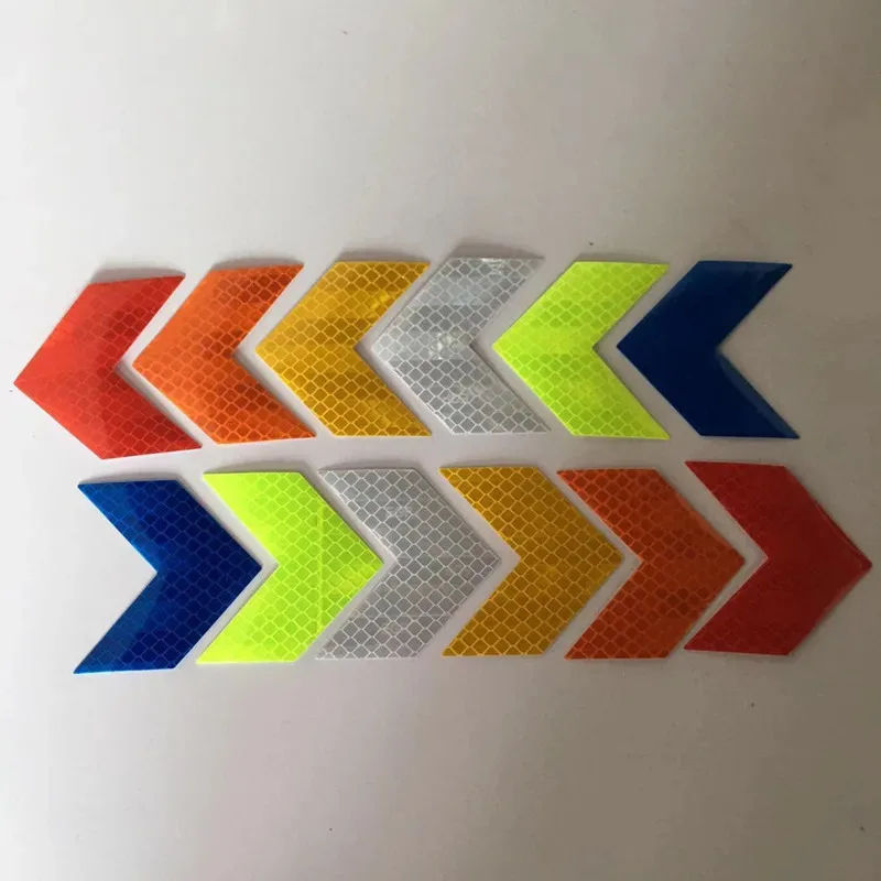

10-30Pcs Bike Frame Sticker Arrow Reflective Sticker Car Motorcycle Bicycle Decal Safety Cycling Reflective Tape Accessories