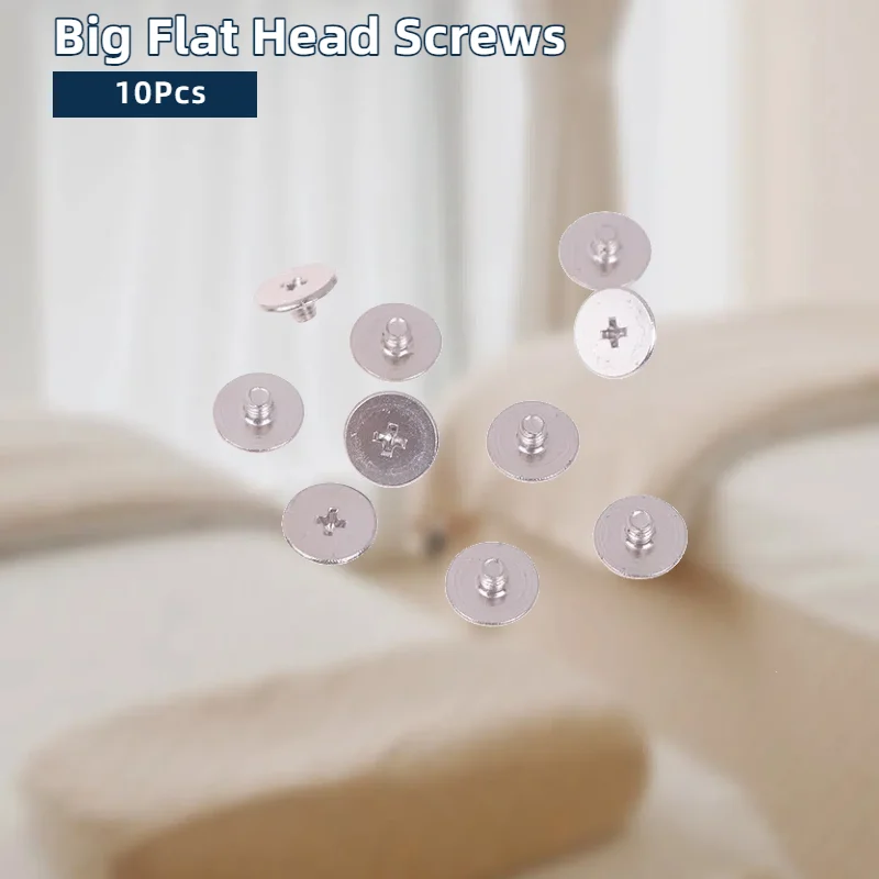 

10Pcs Big Flat Head Screws For Laptop LCD Axis Shaft Hinge Carbon Nickel Plated Compatible with A315-42 A315-54 A315-56 N19C1