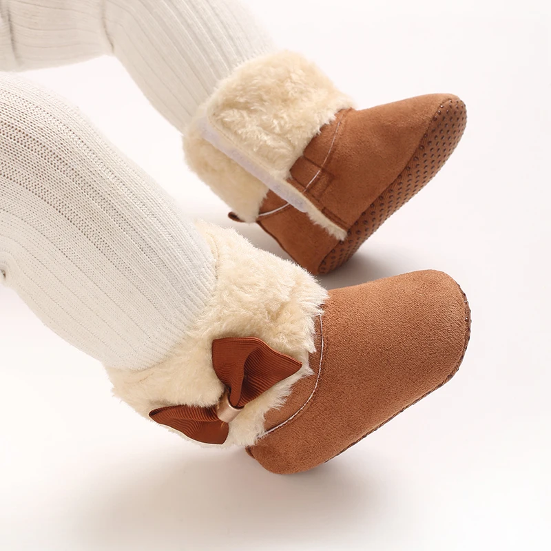 Hochwertige Herbst-Winter-Stiefel für Neugeborene, warme Winterschuhe für Babys, Mädchen und Jungen, modische Lauflernschuhe für Kleinkinder 0-18 Monate – Detail 9