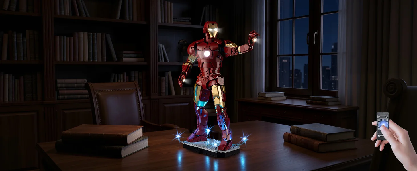 LED-Lichtset Passend für Lego Iron Man Mark 3 Sammler-Edition 76344 Bausteine – Detail 6