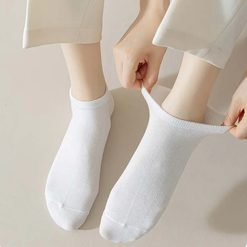 10Pairs Women Cotton Socks Short Crew Ankle High Quality Breathable Summer Compression Casual Fashion Low-Cut Sock for Female