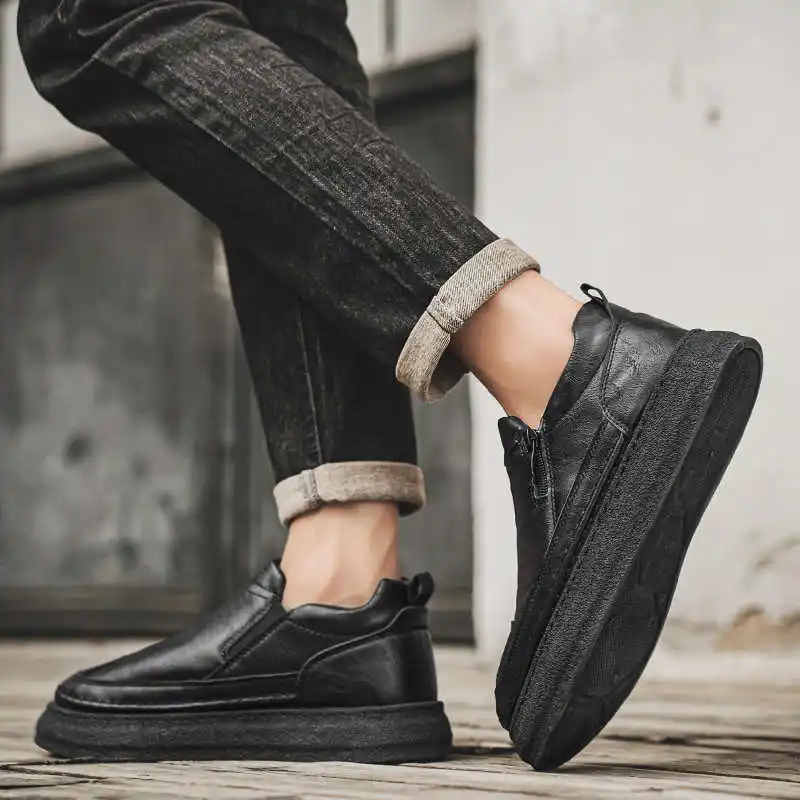 

Кроссовки на плоской подошве из натуральной кожи, размер 46, теннисная повседневная обувь для мужчин, белые лоферы, спортивные кроссовки от 4 до 12 лет, высший класс, крутой