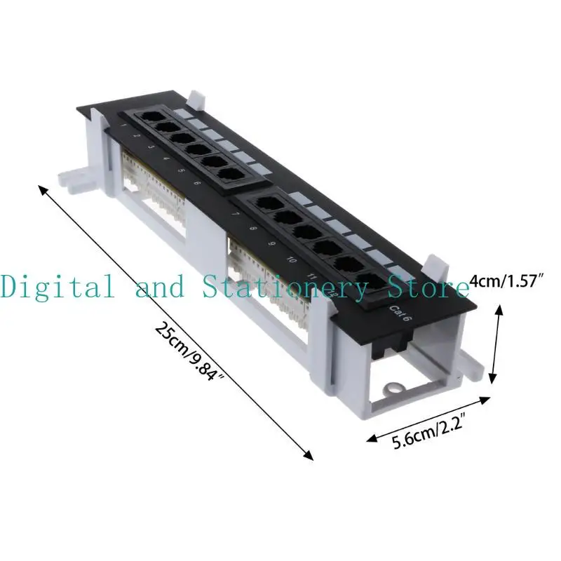 Y1UB CAT6 painel montagem parede e rack para RJ45 Rack ferramentas RJ45