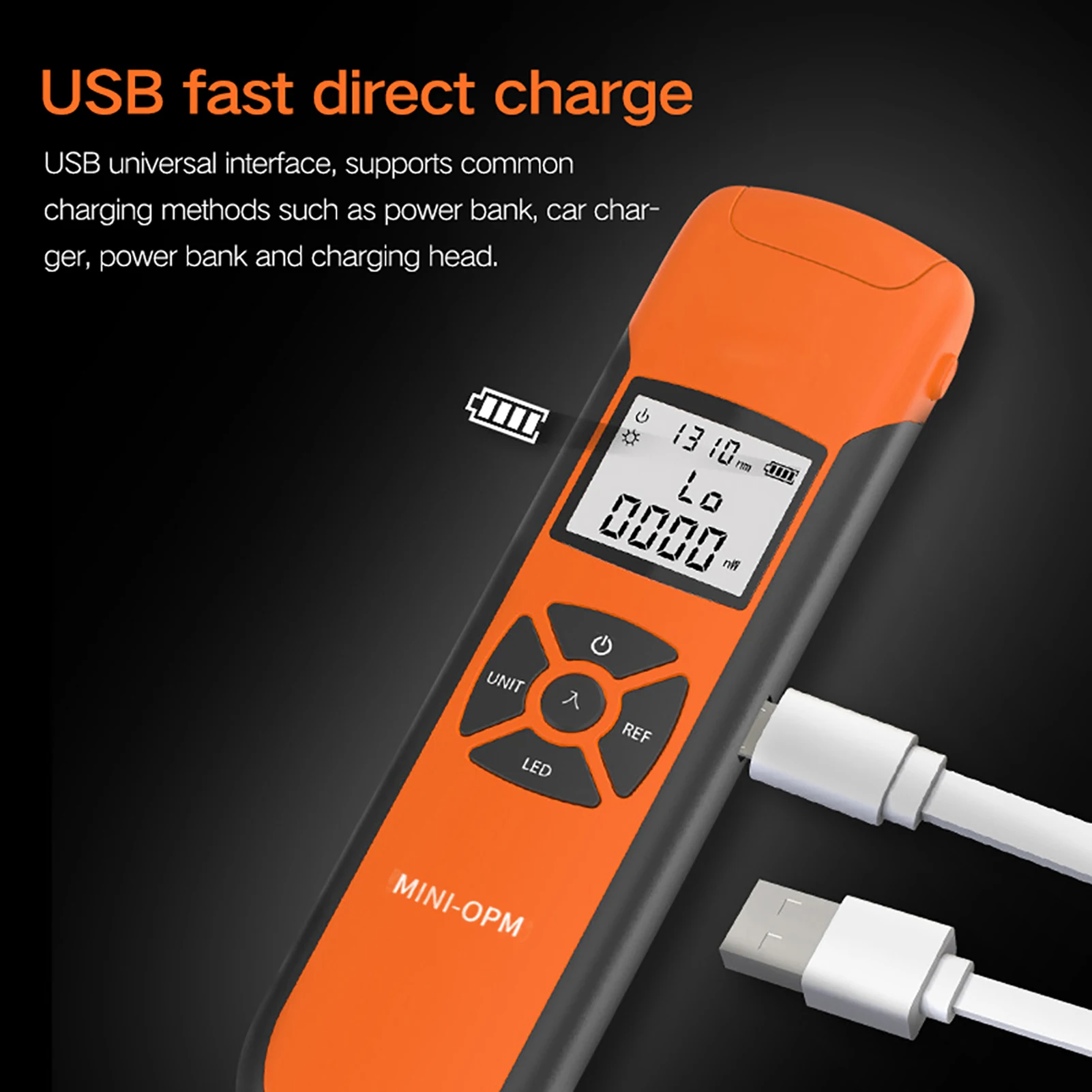 مقياس الطاقة الضوئية المحمول خفيف الوزن عالي الدقة قابل لإعادة الشحن مقياس الطاقة الضوئية 7 أطوال موجية عداد الطاقة الضوئية #2