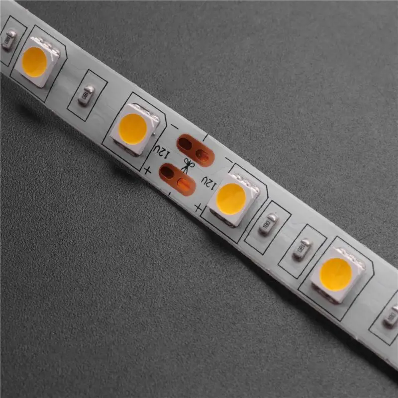 A74E-8X 5M 300 Warm White LED 5050 SMD Flexible Light Lamp Strip 12V DC Home Club
