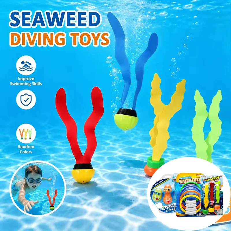 Sinking Dive Rings Pool Diving Games Toys Colorful Swimming Accessories Underwater Retrieval Skill Development Training