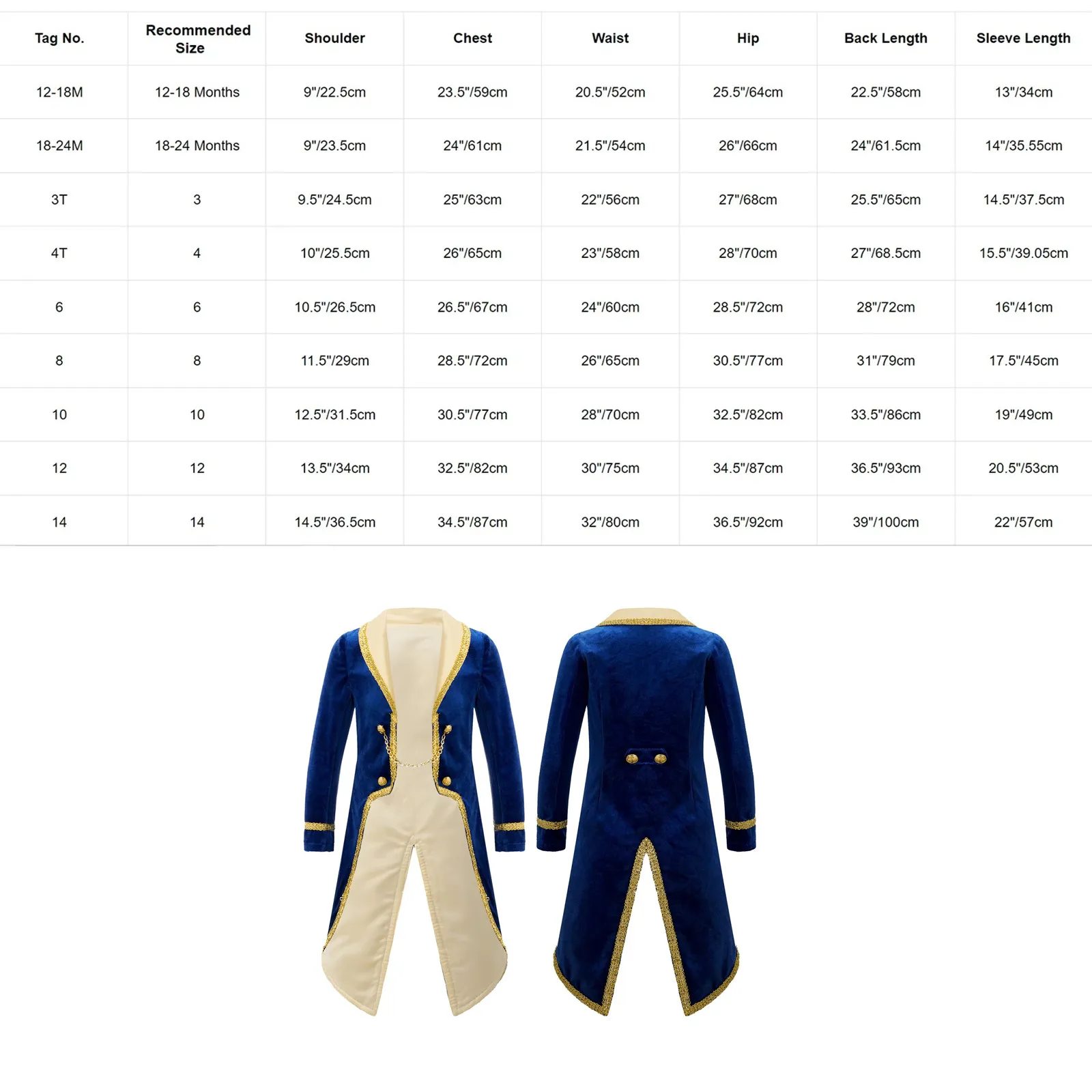Boys Turn-Down Collar Tuxedo Jacket Costume Halloween Cosplay Birthday Theme Party Tailcoat Dress Up Clothes