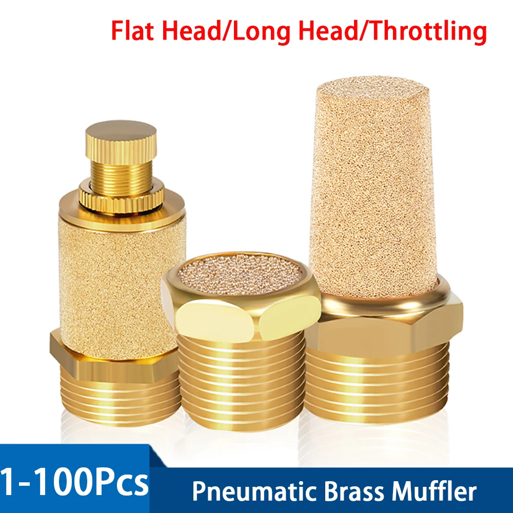 

Brass Pneumatic Exhaust Muffler Sliencers M5 1/4 1/8 3/8 1/2 3/4 SBL Silencers Fitting Noise Filter Reducer Connector Coppe