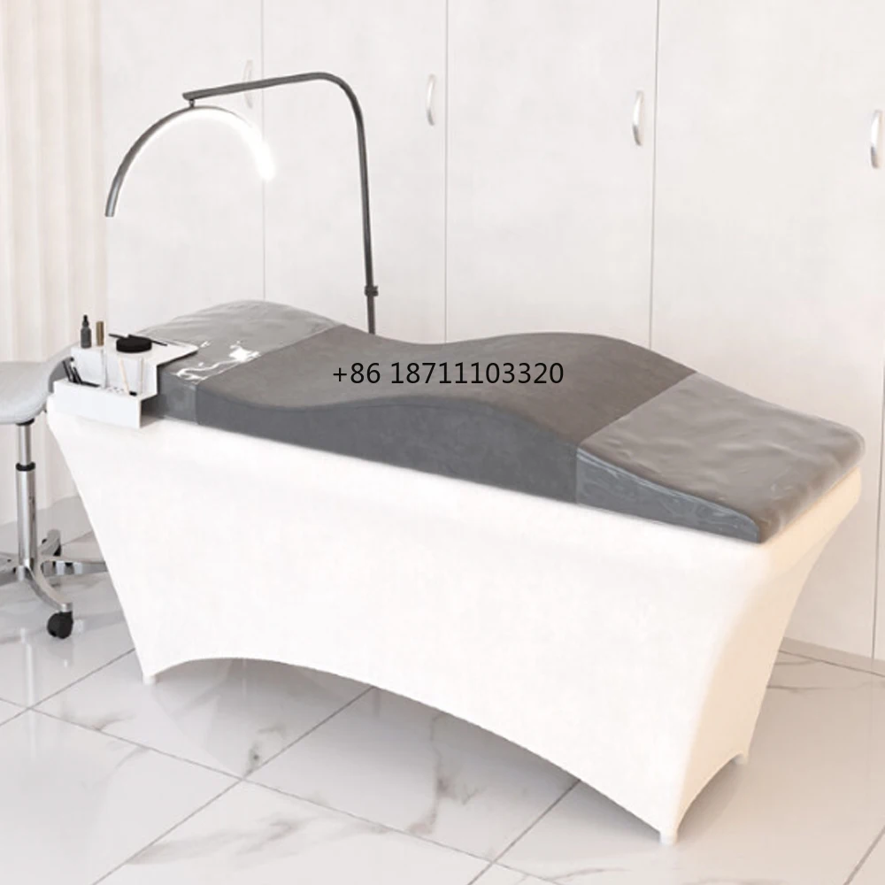 美容院スパまつげベッド、まつげマッサージ用湾曲マットレス、低反発フォーム、OEM