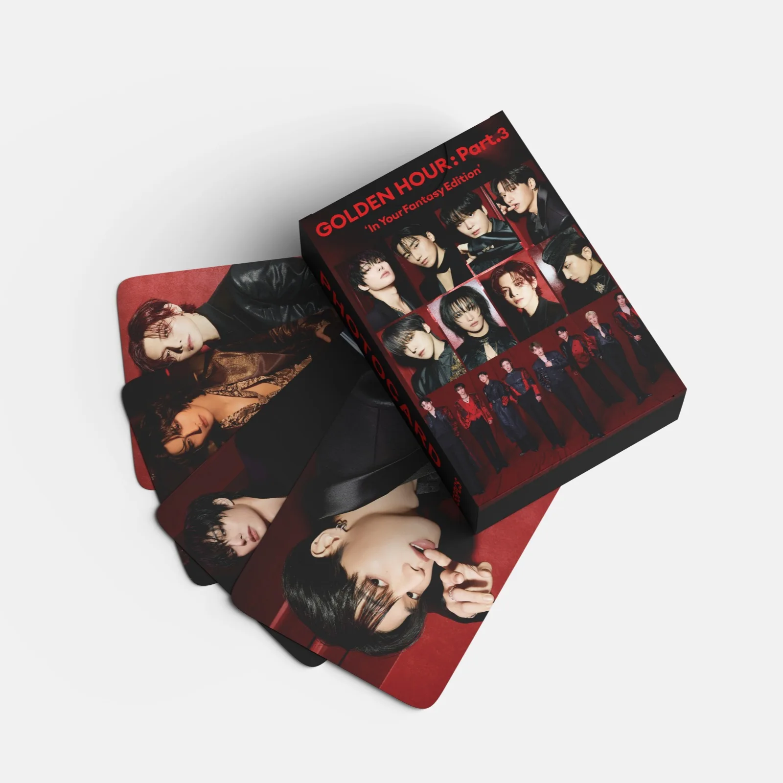 55pcs/set ATEEZ In Your Fantasy GOLDEN HOUR : Part.3 lomo Star Photocards Photo Lomo Cards Fans Collection Printed Cards