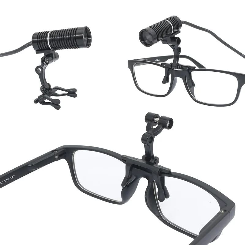 Mount Clip Dental Zubehör für Zahnmedizin Oral HNO Medizinische Scheinwerfer Verbinden mit Brille Zahnarzt Chirurgische Lupe Lupe