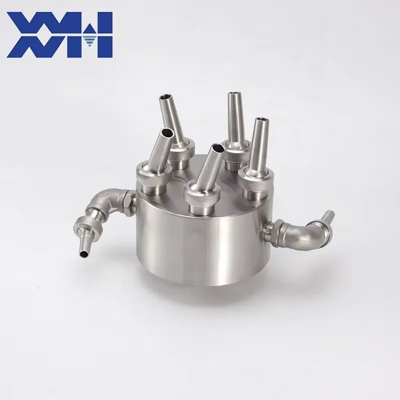 New High-End Stainless Steel CNC Rotating Flower Basket Music Fountain Nozzle Water Art Water Feature Outdoor Use