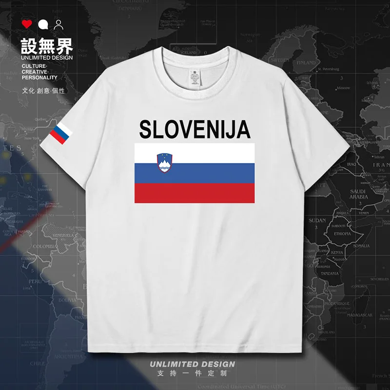 Camiseta para hombre de Eslovaenia, SVN, chándal de manga corta, moda deportiva, nueva Camiseta estampada, ropa informal de algodón, verano