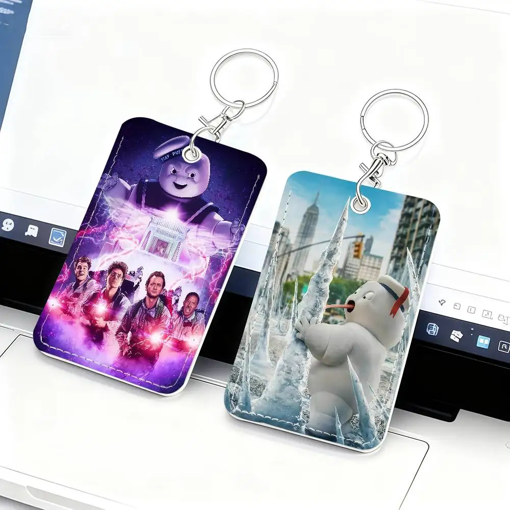 Tarjetero de la película G-Ghostbusters Frozen E-Empire, adecuado para estudiantes, autobús, metro, banco, gimnasio y llavero, prevención de pérdidas