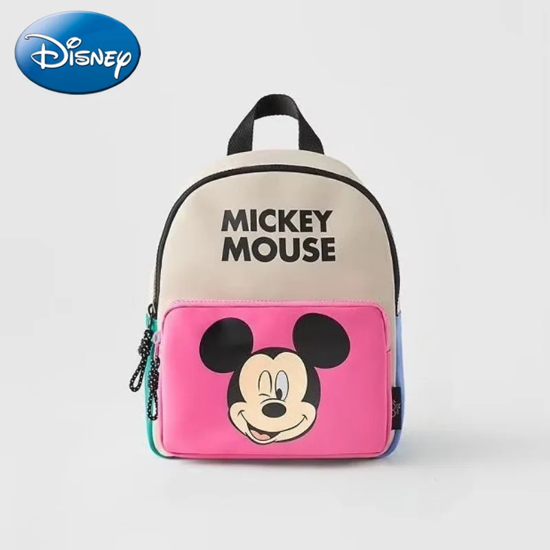 

Рюкзак с героями мультфильмов Disney 2026 для маленьких мальчиков и девочек, детский милый школьный рюкзак с Минни и Микки Маусом, школьный рюкзак для детского сада, подарок для детей