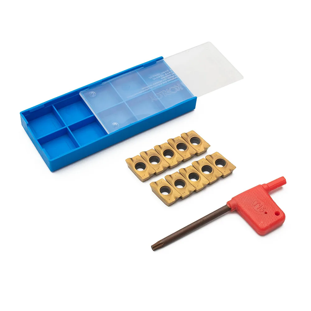Efficient Steel and Stainless Steel Machining with 10pcs Indexable Insert APMT1604 DP5320 25R0 8 Carbide Inserts