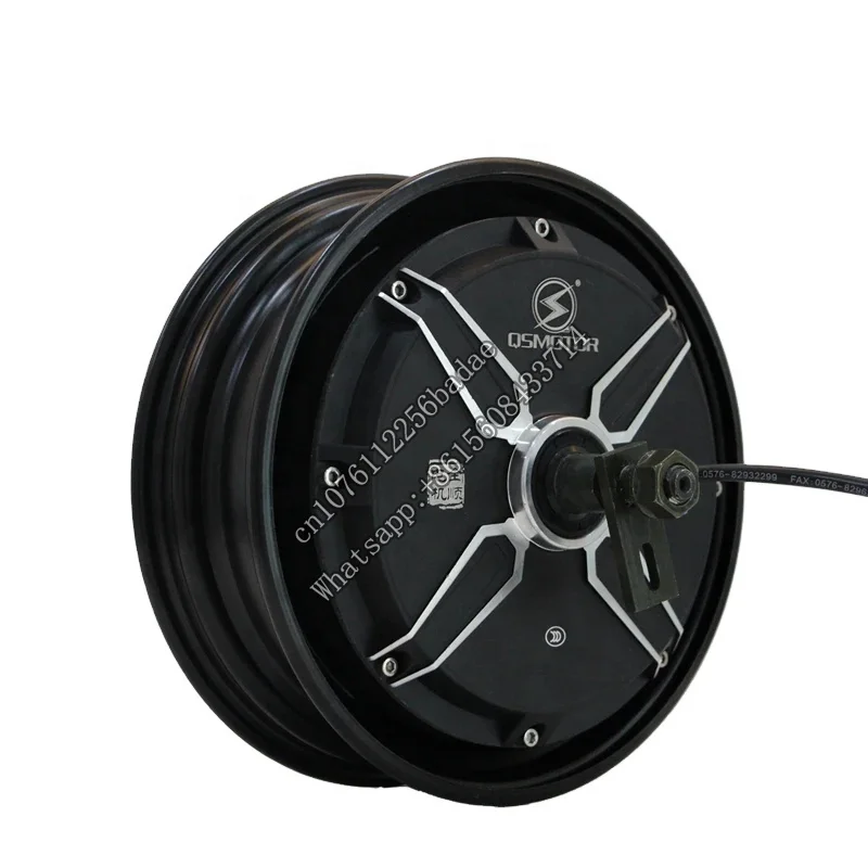 QS Motor 10*2.15inch 1500W 205 V2 55kph Low Power BLDC  Brushless and Gearless in Wheel Hub m for Electric Scooter