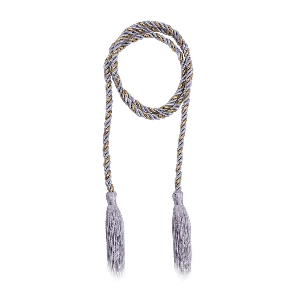 

2Pcs Curtain Strap with Tassels Fashionable Tieback Rope for Sitting Room Living Room Decor Professional Craftsmanship Silver