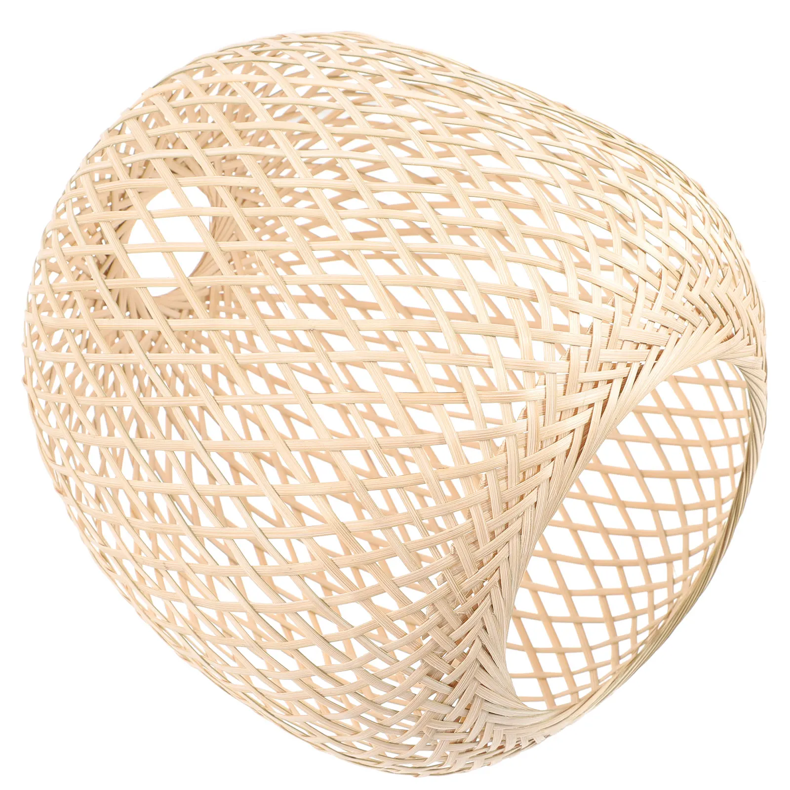 

Bamboo Lampshade Woven Replacement Vintage Boho Hanging Pendant Handmade Light Shade Cover for Ceiling Lamp Retro Style