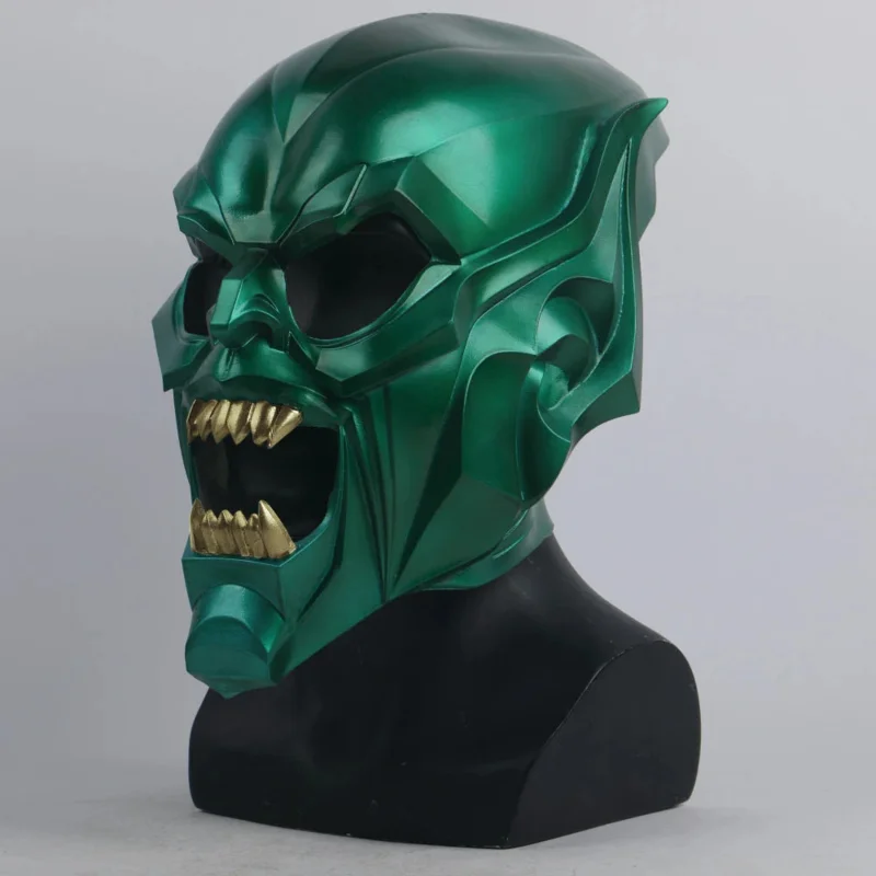 No Way Home Green Goblin Cosplay Mask pour hommes et femmes, masque d'araignée en latex, costume de Peter Toe, Tom Holland, fête d'Halloween