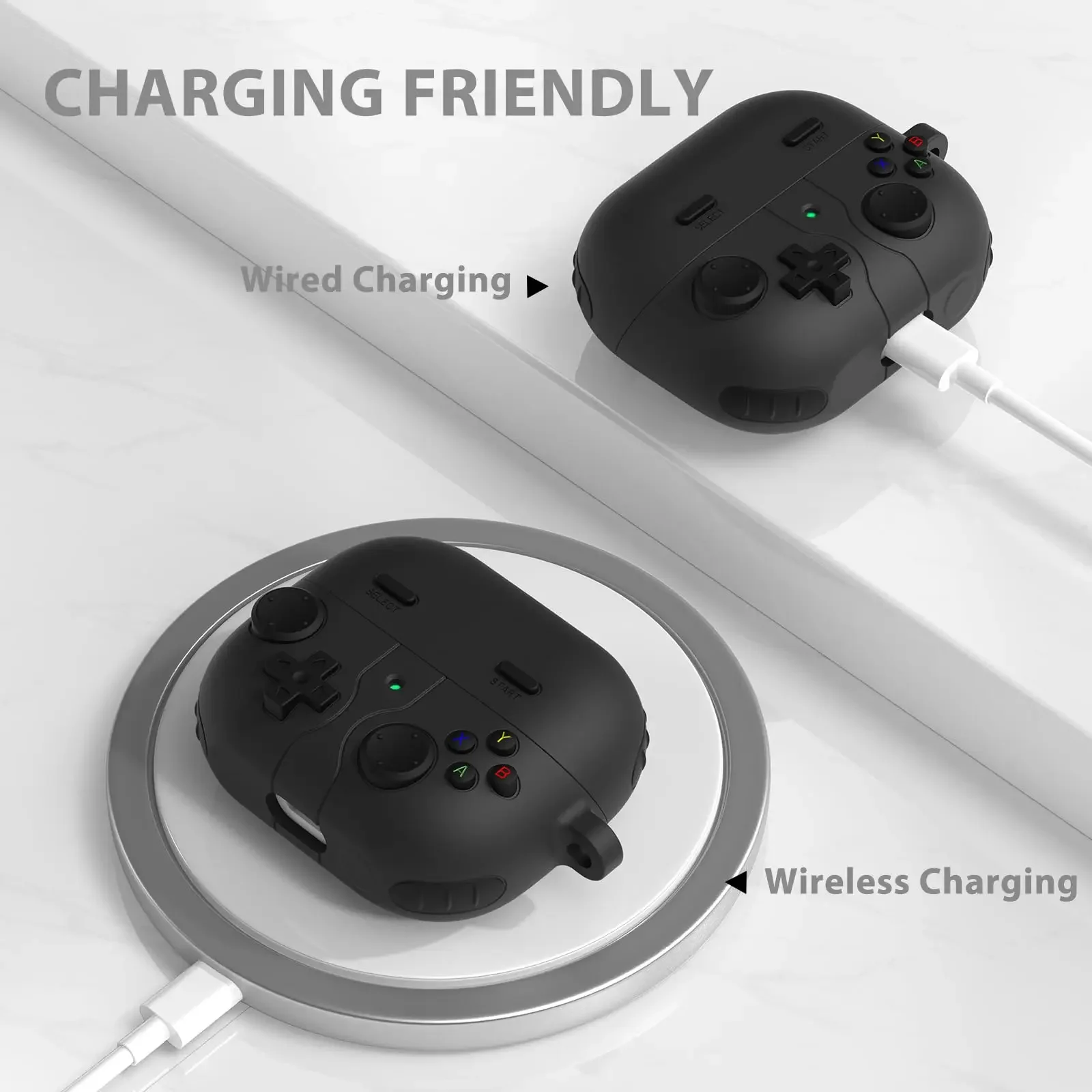 2025 สําหรับ Samsung Galaxy Buds 3/3Pro พร้อมชุดทําความสะอาดน่ารักการ์ตูนตลกออกแบบเกมซิลิโคนป้องกันพร้อมพวงกุญแจ